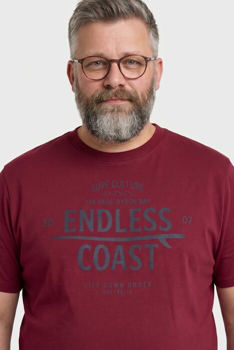 T-Shirt, Halbarm, Print, Rundhals, bis 8 XL