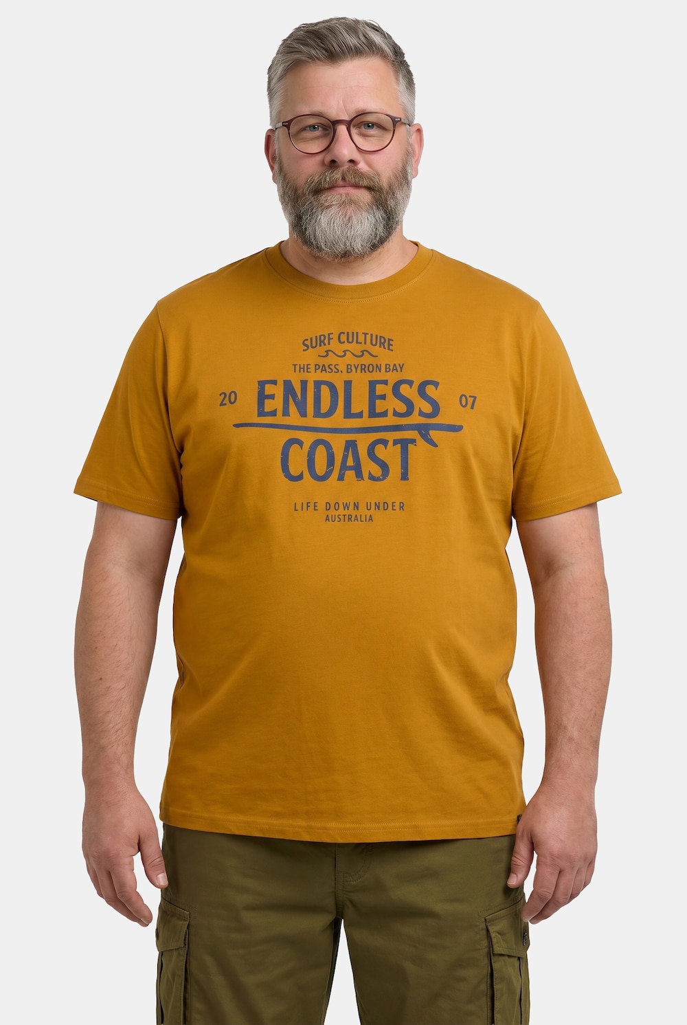 T-Shirt, Halbarm, Print, Rundhals, bis 8 XL