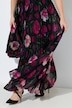 Pleated Floral Print Empire Waist Gown