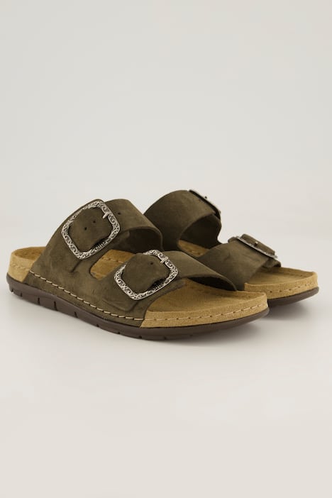 Rohde sandalen, suède, comfortabele wijdte