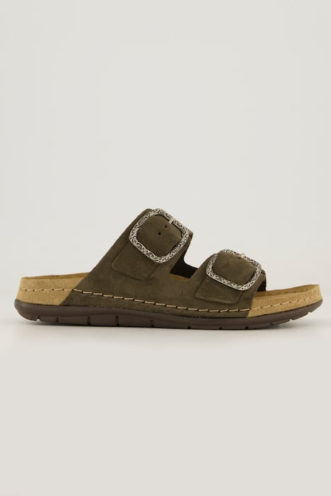 Rohde sandalen, suède, comfortabele wijdte