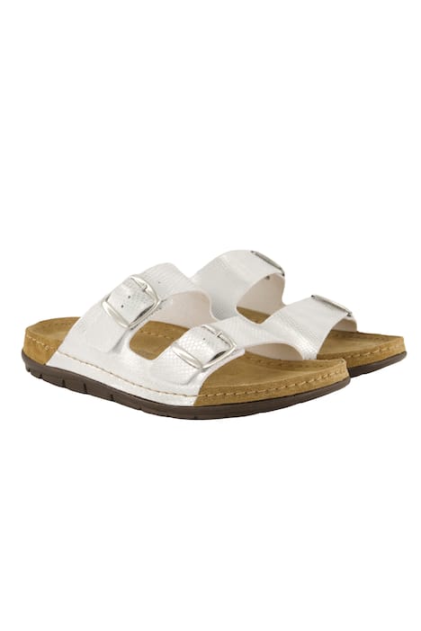 Kožené pantofle Rohde, hluboká stélka z paměťové pěny, šířka H