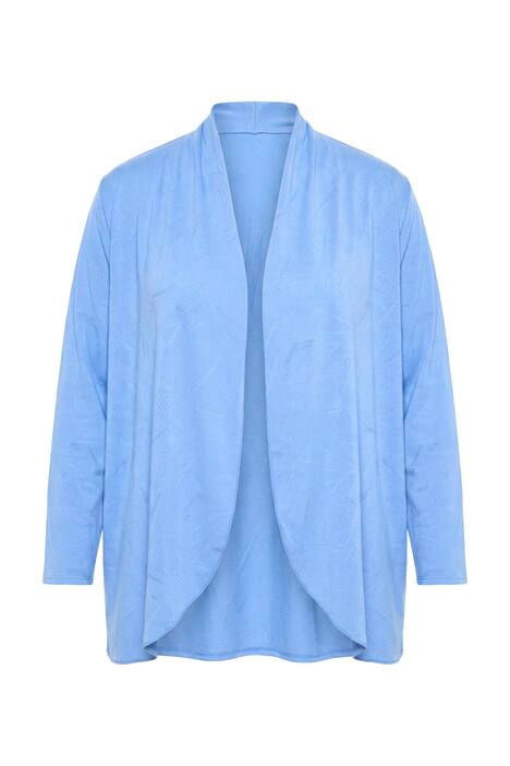 Textured Knit Open Shape Cardigan