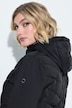 HYPRAR Hybrid-Jacke, Materialmix, Stehkragen, Kapuze