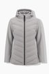 HYPRAR Hybrid-Jacke, Materialmix, Stehkragen, Kapuze