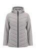 HYPRAR Hybrid-Jacke, Materialmix, Stehkragen, Kapuze