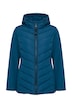 HYPRAR Hybrid-Jacke, Materialmix, Stehkragen, Kapuze