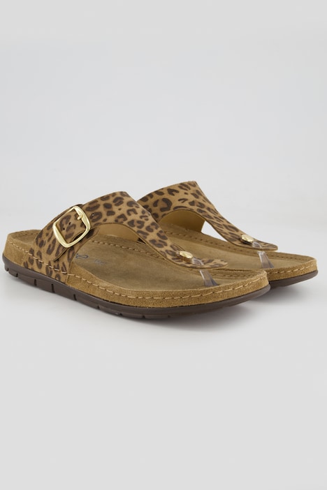 Rohde leren slippers, memory-diep voetbed, comfortabele wijdte