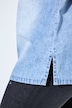 Overhemdblouse, oversized, denimlook, glinsterende sterren