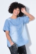Overhemdblouse, oversized, denimlook, glinsterende sterren
