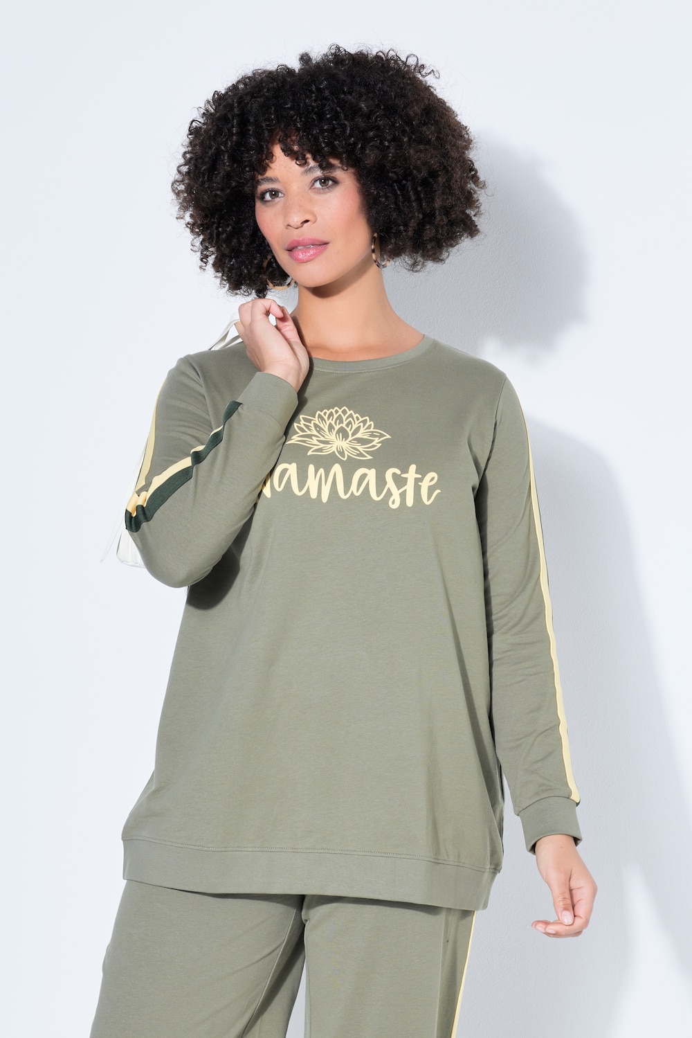 Sweatshirt, Komfort Fit, Namaste-Motiv