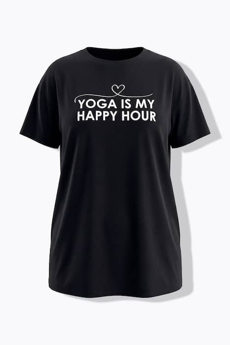 T-shirt, oversized, yoga-tekst