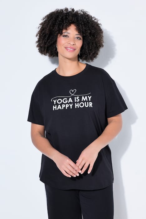 T-shirt, oversized, yoga-tekst