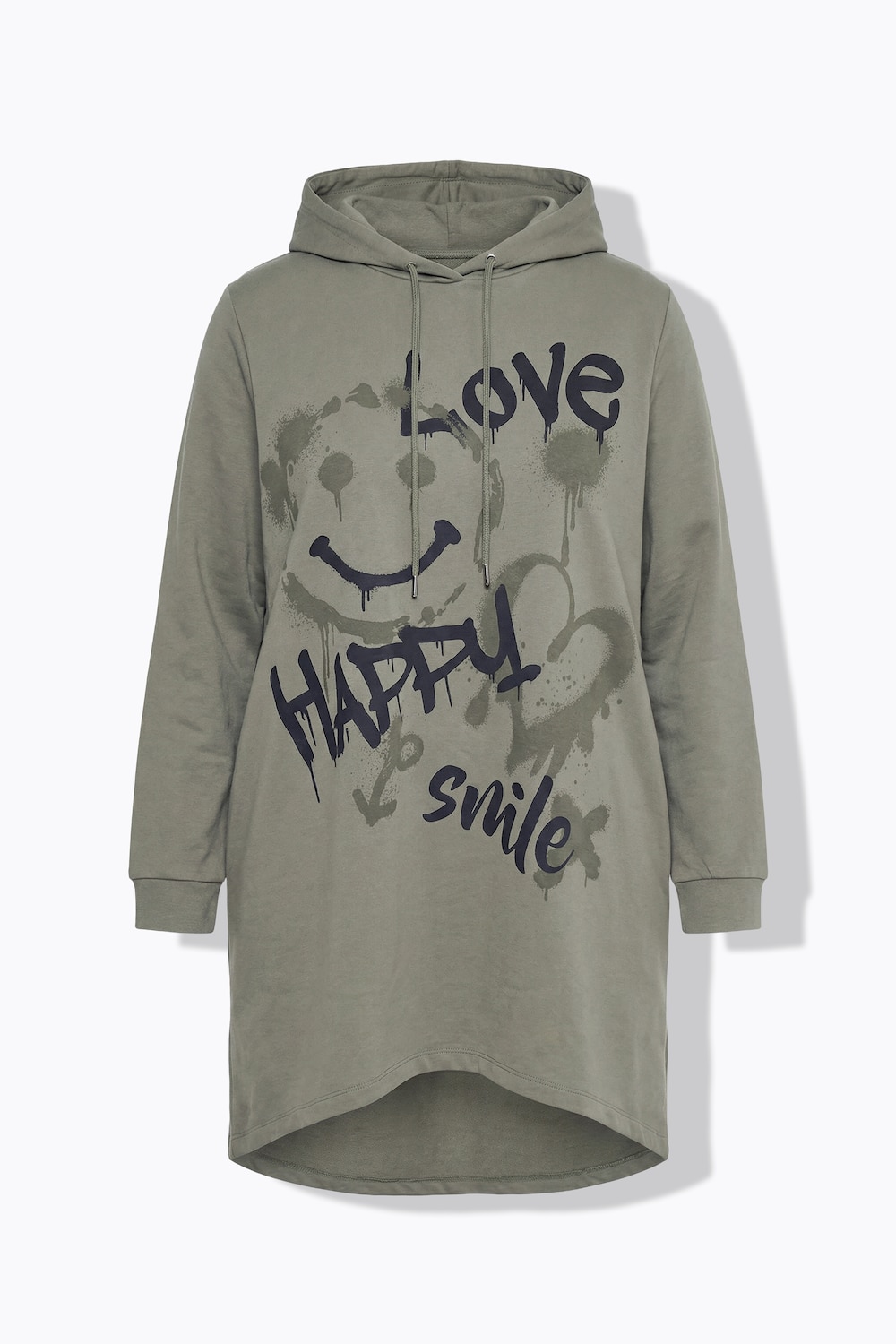Stora storlekar Hoodie, Dam, grön, storlek: 50, Bomull, Angel of Style