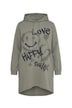 Graffiti Graphic Hooded Sweatshirt Dress
