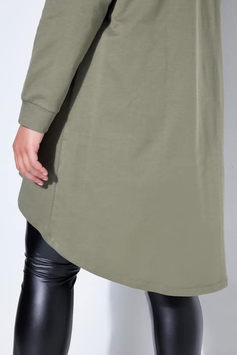 Hoodie, oversized, Smiley-Motiv mit Schriftzug, Kapuze