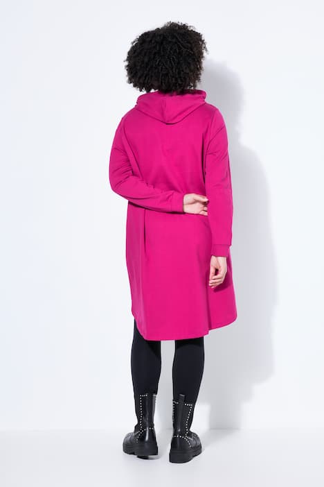 Hoodie, oversized, Smiley-Motiv mit Schriftzug, Kapuze