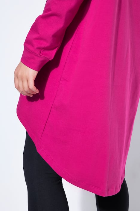 Hoodie, oversized, Smiley-Motiv mit Schriftzug, Kapuze