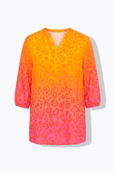 Bluse, bequeme Passform, Leo mit Farbverlauf