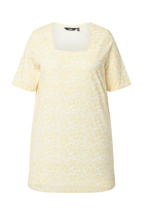 dlouhé tričko, áčkový střih, hranatý výstřih, polodlouhé rukávy