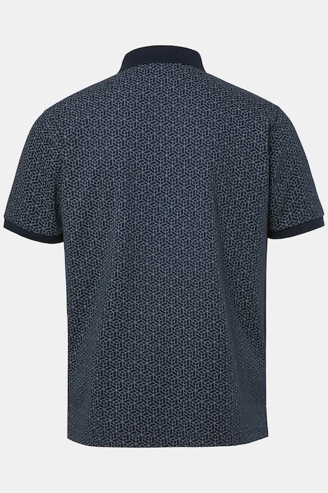 Poloskjorte FLEXNAMIC®, korte ermer, piké, heldekkende trykk, opptil størrelse 8XL