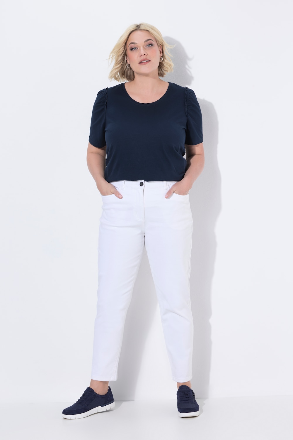 Mom jeans, stretchdenim, 5-pocketmodel