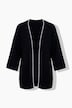 Gilet, bordures décoratives, col V, manches 3/4