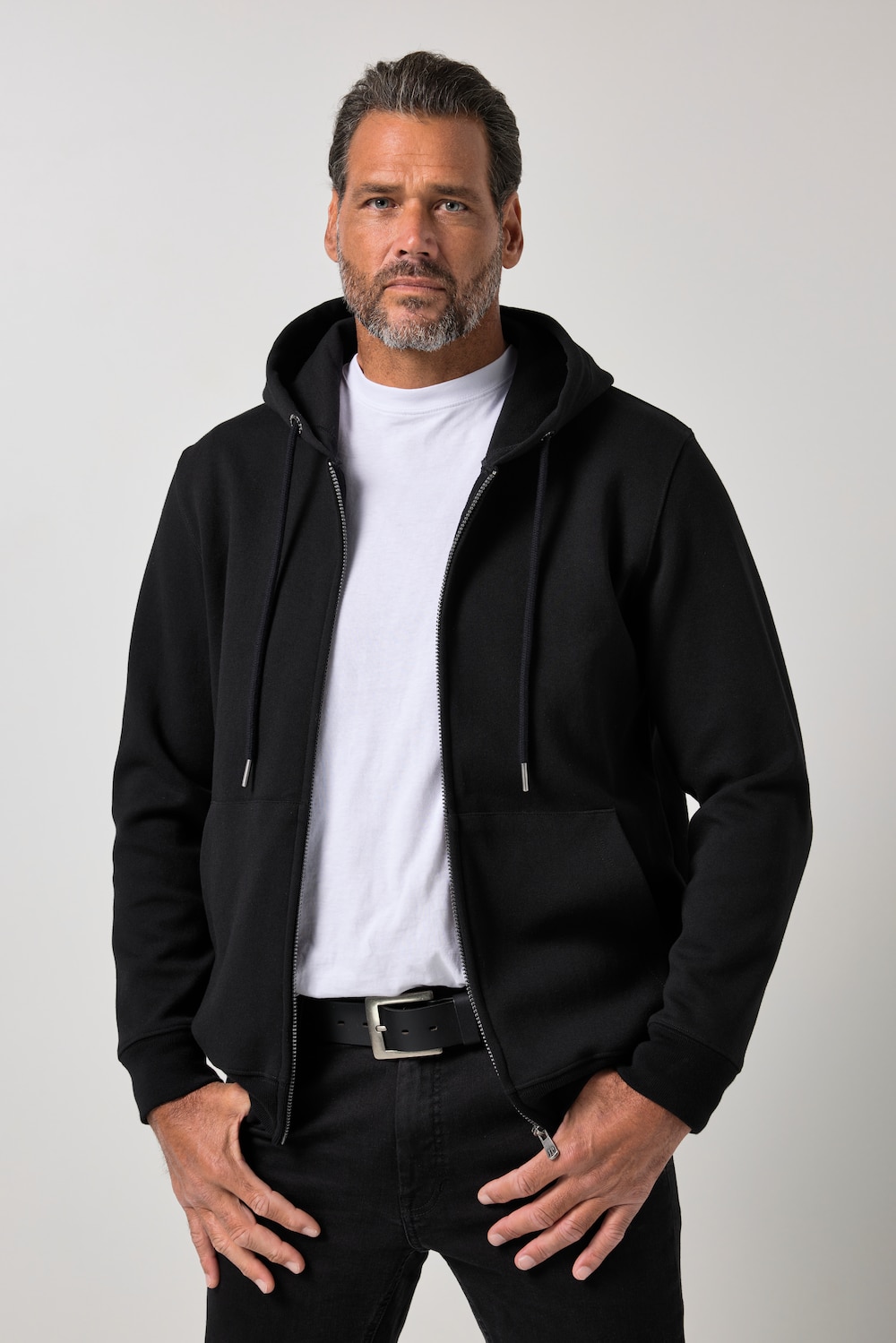 Hoodiejacke, CoolTouch Sweat, Kapuze, Zipper, bis 8 XL