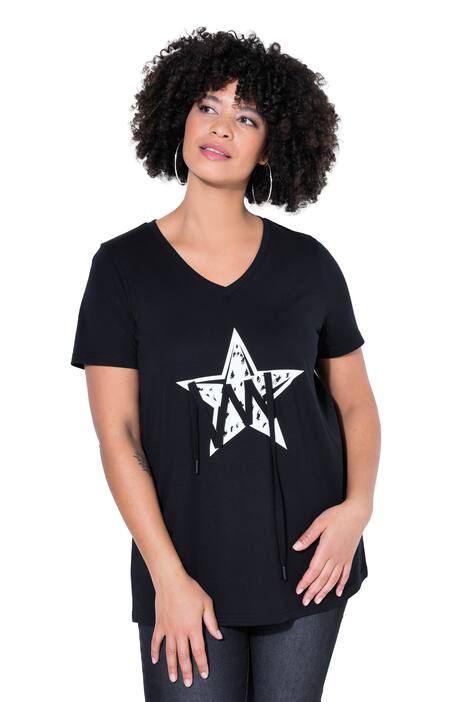 Lace-Up Star Graphic Tee