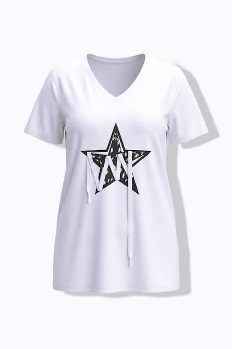 Lace-Up Star Graphic Tee