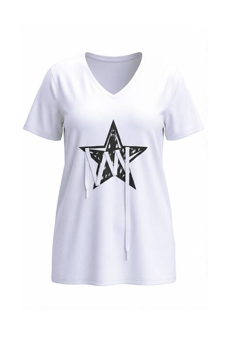 Lace-Up Star Graphic Tee