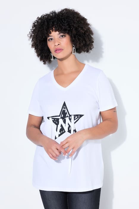 Lace-Up Star Graphic Tee