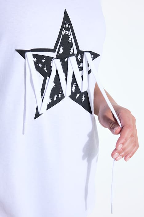 Lace-Up Star Graphic Tee