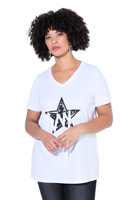 Lace-Up Star Graphic Tee