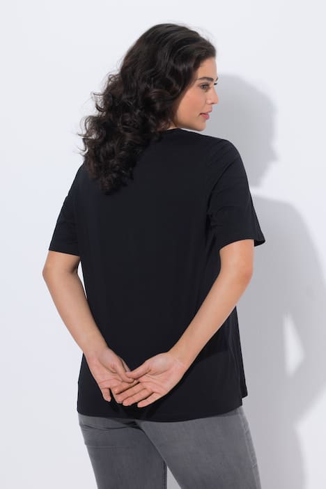 T-shirt, diermotief, classic, V-hals, korte mouwen