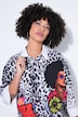 Bluse, oversized, Leo, Drucke, Fledermausärmel