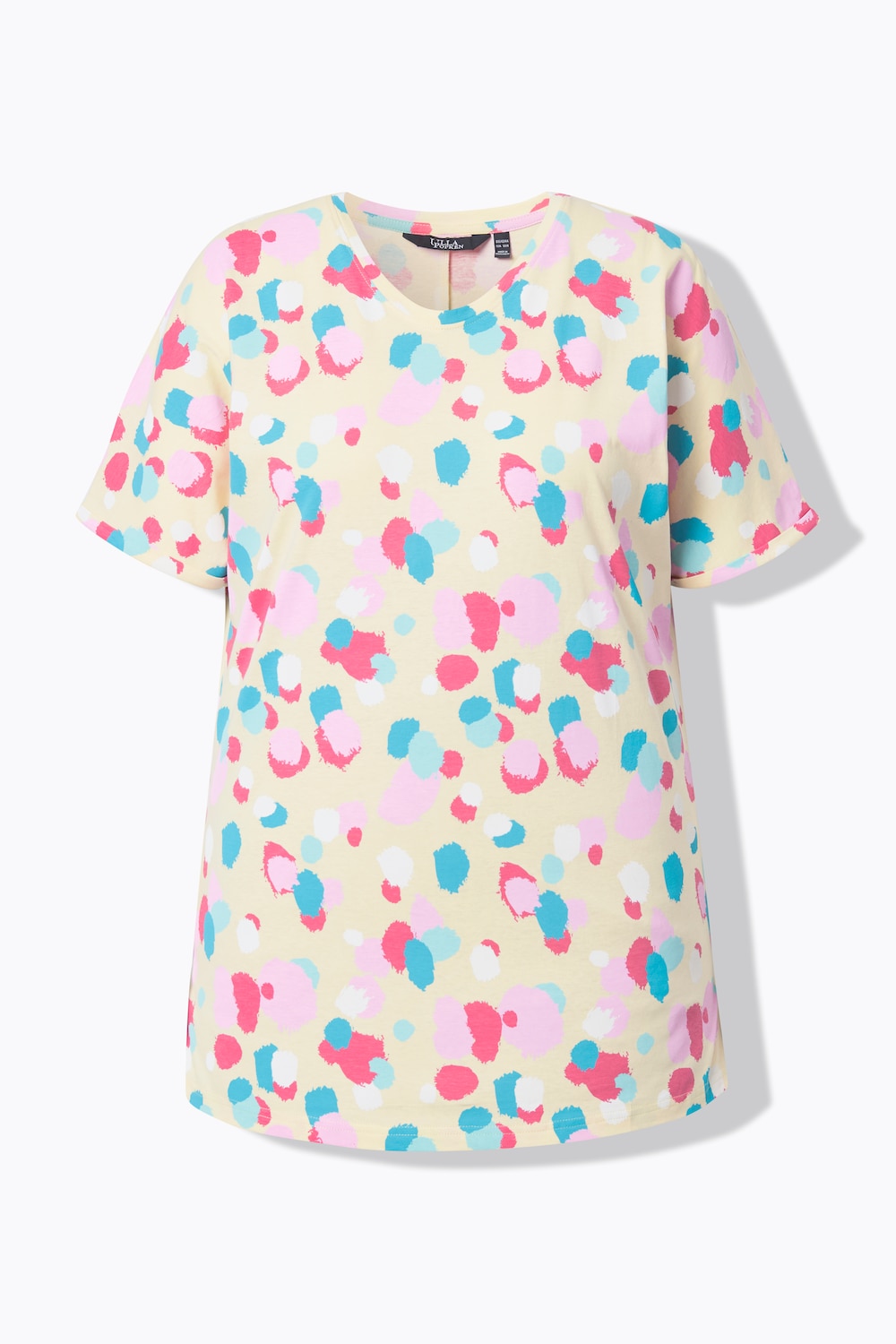 Stora storlekar Topp, Dam, beige, storlek: 50/52, Bomull, Ulla Popken