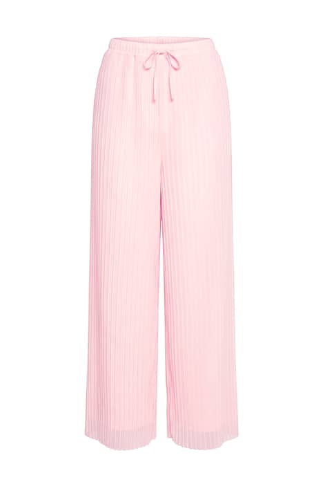 Hose, weites Bein, Plissee, Jerseyfutter