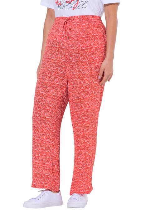 Kalhoty Rose, široké nohavice, krep, pružný pas