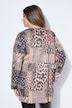 Veloursjacke, gerade Passform, Alloverprint