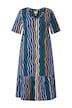 Midi šaty, vlny, V výstřih, polo rukávy, bio-bavlna