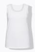 Top, Rippjersey, Spitze, Rundhals, ärmellos