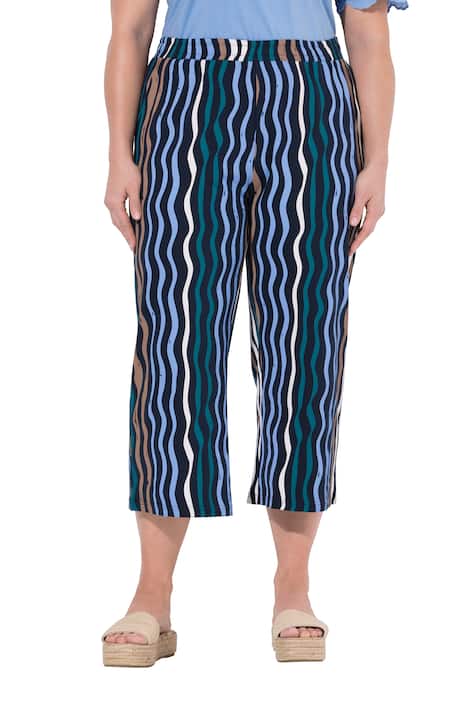 Žerzejové kalhoty Culotte, vlny, rozšířené nohavice, bio-bavlna