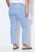 Jean Mom en denim stretch, 5 poches, broderie SUN en all-over