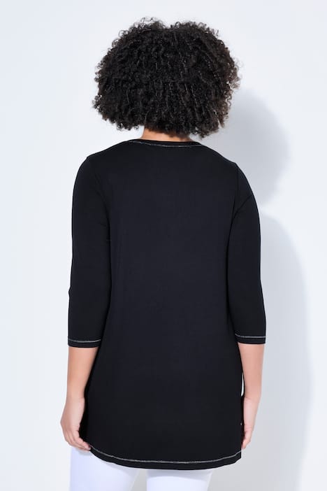 T-paita, A-linjainen, strasseja sydänkuviossa