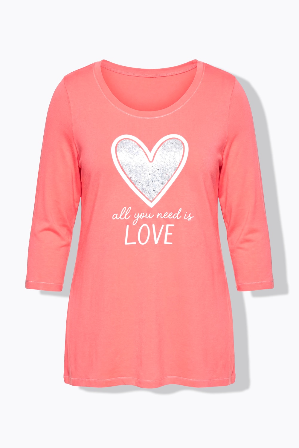 Stora storlekar T-shirt, Dam, röd, storlek: 60, Viskos, Angel of Style