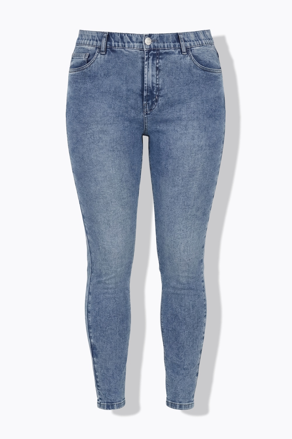 Stora storlekar Skinny-jeans, Dam, blå, storlek: 58, Bomull, Studio Untold