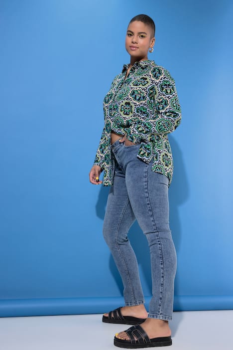 Skinny-farkut, kapeat lahkeet, joustavaa denimiä, viisitaskumalli