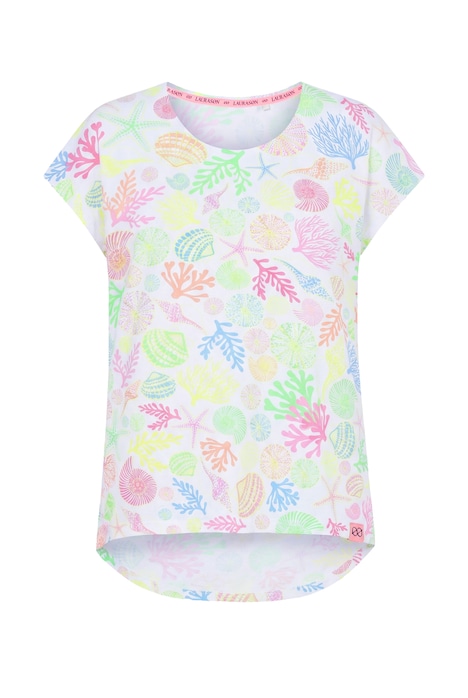 Košile, 1/2 rukáv, kulatý výstřih, celoplošný potisk, EKO-TEX