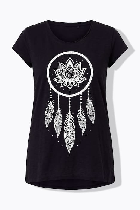 T-shirt, A-lijn, glittersteentjes op de droomvanger